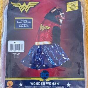 DC Dog Costume Red and Blue